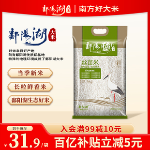 鄱阳湖大米丝苗米5kg真空当季新米籼米，猫牙米煲仔饭专用长粒香米