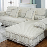 欧式沙发垫四季通用防滑座垫真皮布艺简约现代纯色沙发套罩盖布