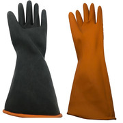 宝手王劳保防油工业防水加长加厚橡胶手套耐酸碱乳胶防护化工手套