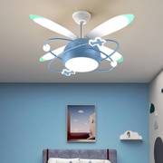 2023儿童房吸顶风扇灯吊扇灯卡通创意卧室带电风扇家用一体吊灯新