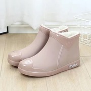 时尚雨鞋女潮流短筒水鞋四季外穿工作鞋，韩版中筒防水防滑耐磨雨靴