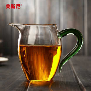 公道杯玻璃加厚耐热分茶器，高档过滤泡茶茶杯，日式茶具茶海公杯茶漏