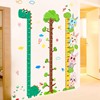 可移除墙贴儿童房客厅卡通宝宝，量身高尺，墙面装饰贴画动物身高贴纸