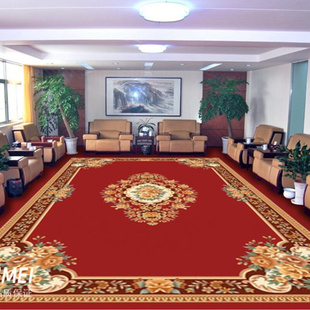 加厚手工腈纶满铺地毯定制接待室地毯办公会议室地毯工程满铺