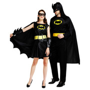 万圣节成人服装蝙蝠侠，衣服连体衣男女儿童化妆舞会，舞台表演连衣裙