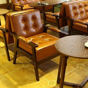 高档奶茶店咖啡厅沙发椅桌椅组合甜品店西餐厅，汉堡店休闲卡座洽谈