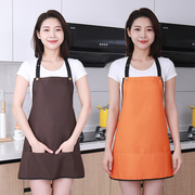 围裙夏季薄款短款小个子女士家用厨房纯棉2023网红定制工作服