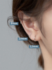 S925纯银几何圆形耳圈女韩版简约耳骨圈圆环百搭气质耳扣小众设计