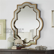 美式后现代软装挂镜镜面，装饰镜子玄关，壁炉镜定制卫生间镜子梳妆镜