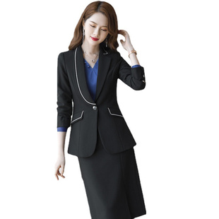 XN99962021优雅女经理西服套装正装演讲商务西装职业三件套裙