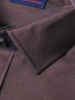 贝壳扣长袖衬衫男羊毛+山羊绒，+桑蚕丝，普洛克酒红千鸟格衬衣