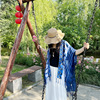 波西米亚披肩斗篷女夏季防晒云南新疆川西旅游拍照草原民族风披风