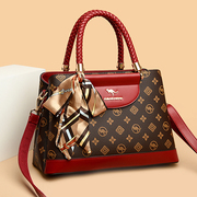 品牌袋鼠真皮手提包包，女2024时尚大气，高级感中年女士送妈妈包