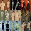 孕妇拍照服装复古旗袍中国风，中式黑色丝绒，旗袍孕妈艺术连衣裙礼服