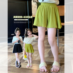 mini旦女童装短裙裤，夏季儿童糖果色系显瘦高腰，洋气短裙裤