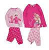 外单女童春秋季芭比公主童装家居服长袖T恤+长裤裤子两件套装