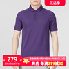 安德玛ua紫色翻领短袖，男夏季高尔夫，运动服休闲polo衫半袖t恤