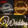 婚庆背景wedding发光字母，牌亚克力led灯，婚礼logo挂件舞台装饰道具