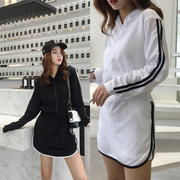 夏时尚流行女套装两件套学生运动服休闲韩版修身显瘦卫衣裙裤