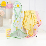 黄色小鸭婴儿抱被夏季初生宝宝包巾新生儿抱被产房包裹布