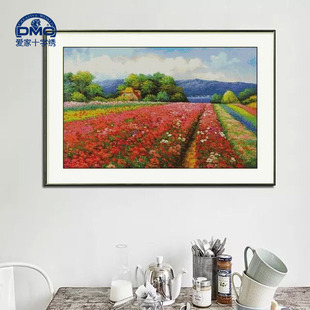 法国DMC十字绣专卖客厅卧室 精准印花 风景系列多彩田园