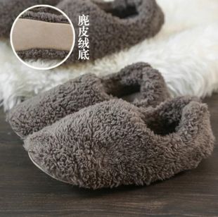 日式冬天棉拖鞋女包跟保暖室，内包脚木地板，静音软底月子鞋家用男士