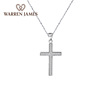 Warren James十字架项链 情侣个性925银镶钻吊坠链女英国