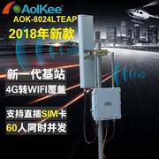 AOK-8024LTEAP工程4G转WIFI基站网桥车载无线路由器无线AP覆盖LTE