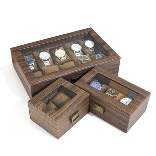 高档皮质手表盒腕表机械表首饰展示盒手表支架手链玻璃盖防尘