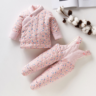 宝宝手工棉衣婴儿纯棉花棉袄棉裤，套装幼儿装加厚保暖亲肤冬季冬装