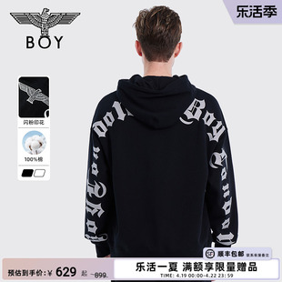 暗影骑士boylondon秋冬情侣，款长袖时尚，连帽套头卫衣n04904