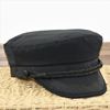 春夏帆布棉海军帽英伦风船长帽水手帽薄款有型平顶帽情侣款帽