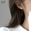 天然珍珠耳线长款流苏独特耳环小众设计感高级2023耳饰女