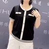 9499芮娜依莲夏季韩版宽松显瘦胖mm大码女装，常规款短袖针织衫