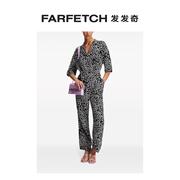 karllagerfeld女士长颈鹿纹短袖，连体长裤farfetch发发奇