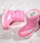 童鞋女童雪地靴2023冬季女孩，保暖加绒防水儿童，棉鞋中大童长筒棉靴