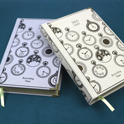 时光之书简约文艺复古手账本，创意365天日记本厚学生笔记本子