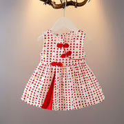 女童连衣裙夏装2024洋气，网红小女孩背心裙子，儿童装夏季公主裙