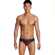 男生泳裤seobean低腰，男士三角平角泳裤简约性感，温泉沙滩游泳裤