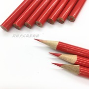 牌红色铅笔120型号木质圆杆木工地施工划放线墨斗汁盒50支庄