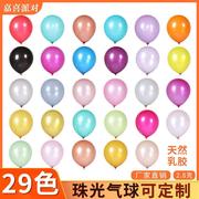 加厚珠光气球2.8克12寸生日派对，装饰婚房庆典，布置乳胶气球
