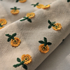 沙发布料面料雏菊棉麻刺绣面料diy手工材料包抱枕沙发套花卉布料