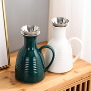 轻奢陶瓷水壶大容量家用客厅，冷水壶大号凉白开，水壶北欧风水果茶壶