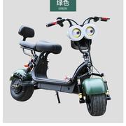 折叠小哈雷电瓶车电动自行车滑板车宽轮胎跑车，踏板双人锂电摩托车