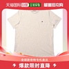 日本直邮TOMMY HILFIGER短袖T恤白色宽松简单剪裁缝制圆领