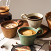 舍里日式粗陶咖啡杯子设计小众复古马克杯家用早餐牛奶杯情侣水杯