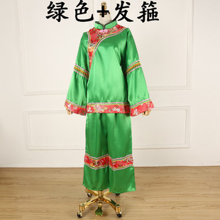 新媒婆演出服装老太太古典唱戏服装女中老年秧歌服装地主婆秧歌服