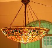 蒂凡尼客厅吊灯北欧风格创意别墅个性奢华欧式彩色玻璃复古灯具