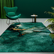 高档地毯客厅现代简约绿色欧式易打理(易打理)轻奢茶几毯家用沙发卧室定制