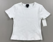 外贸4-18岁女童纯色白色，夏季薄款短袖，t恤可亲子